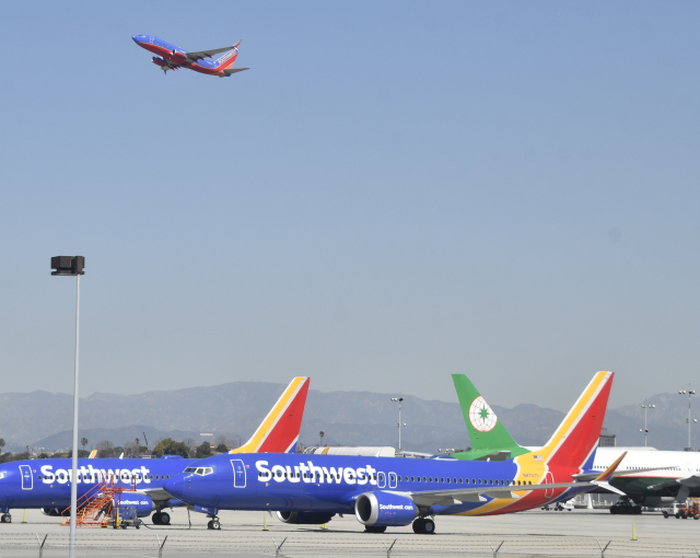 Boeing 737 MAX společnosti Southwest. 