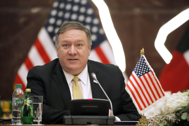Americký ministr zahraničí Mike Pompeo. Americký ministr zahraničí Mike Pompeo.