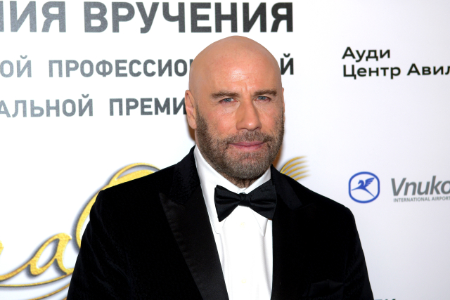 Americký herec John Travolta v Moskvě.