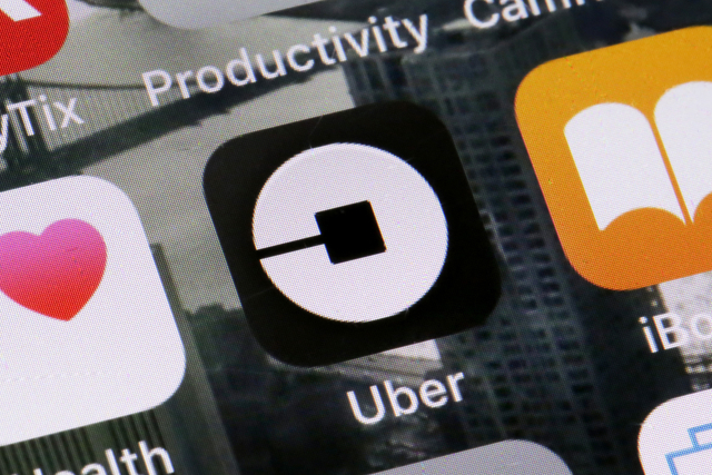 Aplikace Uber (ilustrační foto).