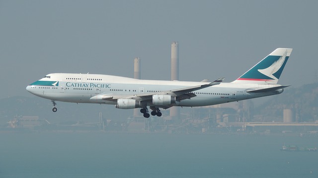 Letadlo společnosti Cathay Pacific.