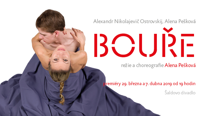 Plakát k baletu Bouře.