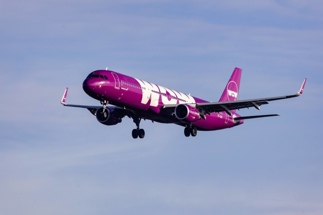 Letadlo společnosti Wow Air.