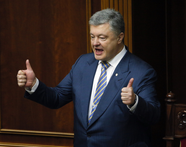 Ukrajinský prezident Petro Porošenko.