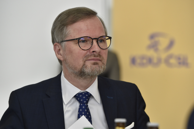 Předseda ODS Petr Fiala v Brně na sjezdu KDU-ČSL.