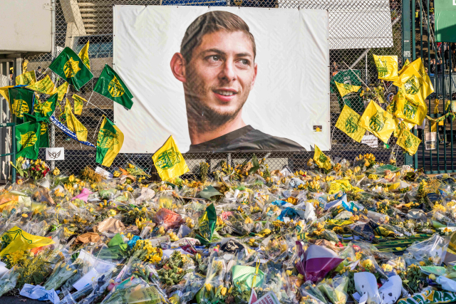 Fotbalista Emiliano Sala. 