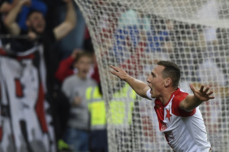 Jan Bořil se postaral o jedinou trefu Slavie v duelu s Libercem.