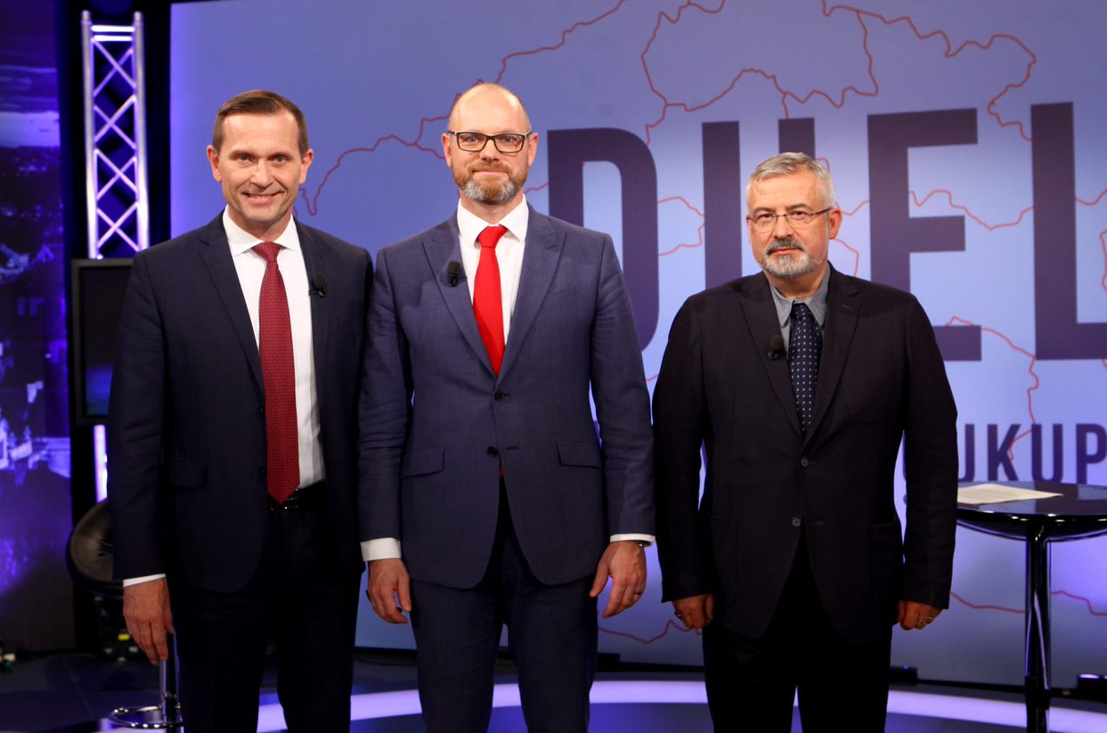 Zleva: Jaromír Soukup, Robert Plaga a František Dobšík.