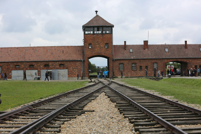 Koncentrační tábor Osvětim. 