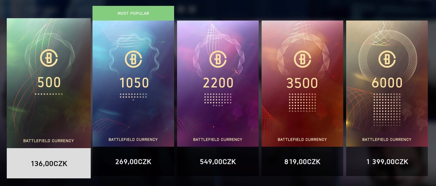 Battlefield V s novou aktualizací nabízí možnost utrácet skutečné peníze