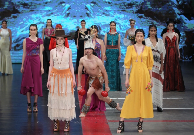 Snímek z Mexico's Fashion Week. 