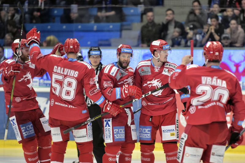 Hokejisté Třince slaví první bod v semifinálové sérii proti Plzni.
