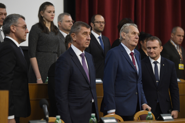 Andrej Babiš a Miloš Zeman. 