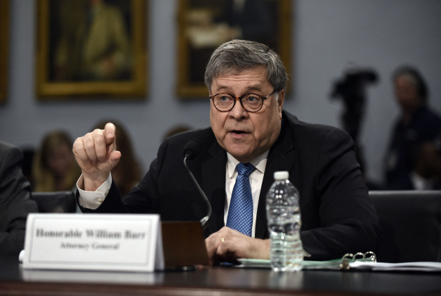 Americký ministr spravedlnosti William Barr. Americký ministr spravedlnosti William Barr.