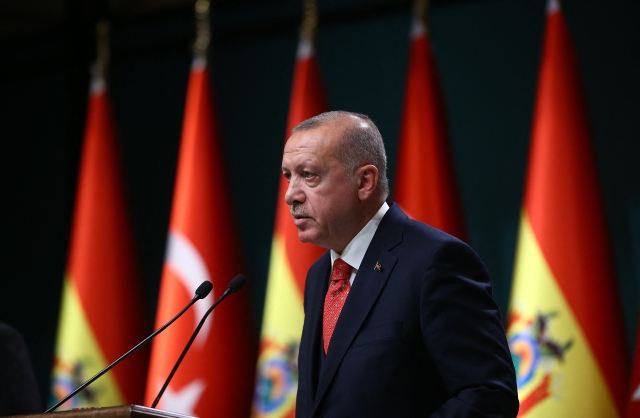 Turecký prezident Recep Tayyip Erdogan. Turecký prezident Recep Tayyip Erdogan.