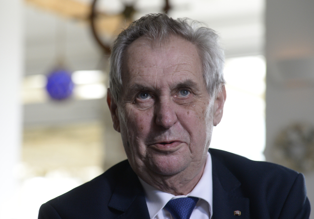 Český prezident Miloš Zeman.