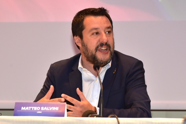 Ministr vnitra Salvini.