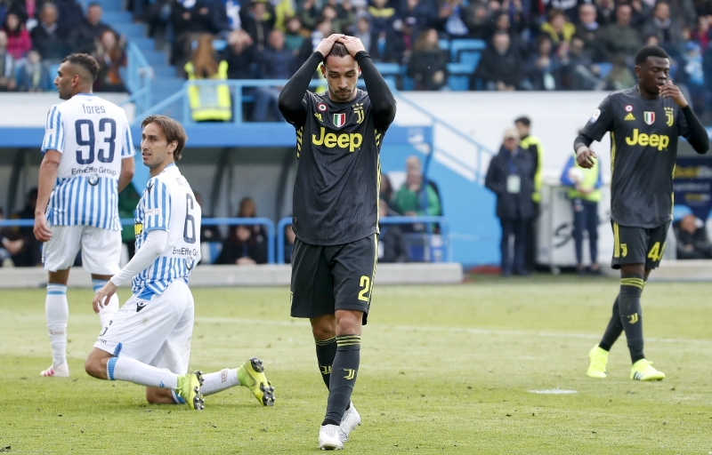 Fotbalisté Juventusu prohráli v domácí soutěži teprve podruh= v sezoně.