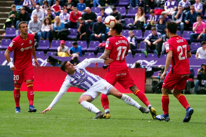 Utkání španělské fotbalové ligy mezi Valladolidem a Getafe.