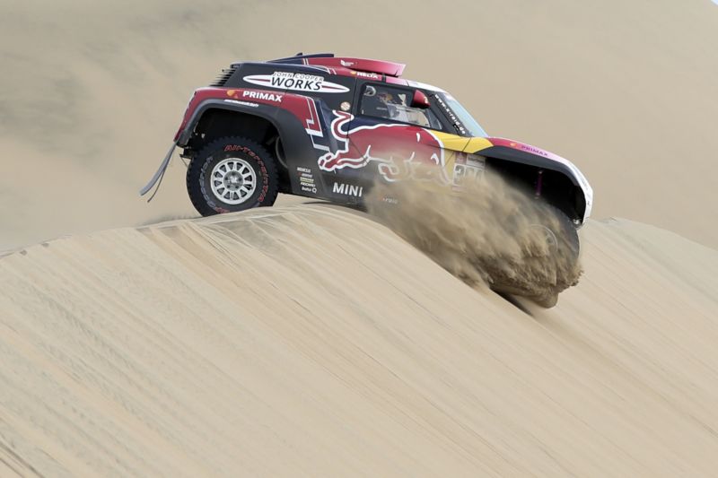 Francouz Stéphane Peterhansel na Rallye Dakar.