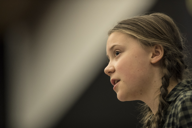 Švédská studentka Greta Thunbergová.