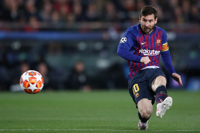 Lionel Messi v akci. Lionel Messi v akci.