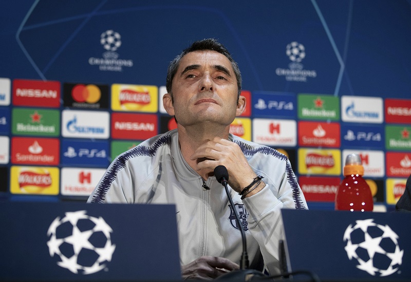 Trenér Barcelony Ernesto Valverde vyzdvihl výkon kapitána Lionela Messiho.