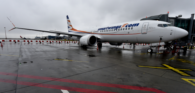 Letadlo společnosti Smart Wings. 