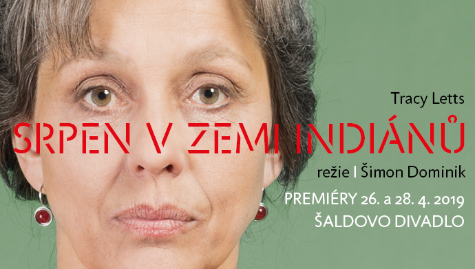 Plakát ke hře Srpen v zemi indiánů.