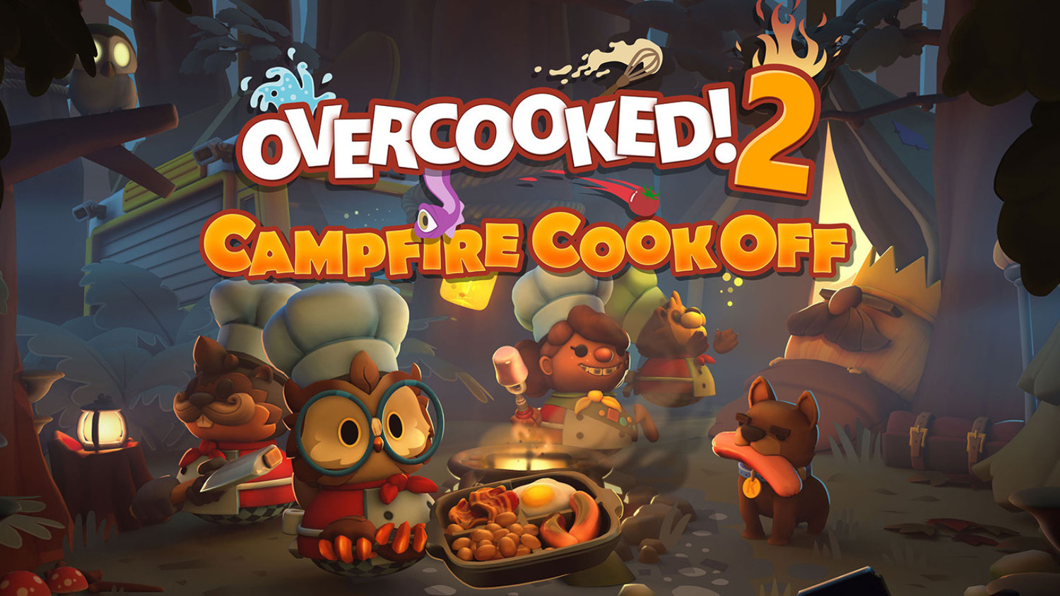 Overcooked 2 bere hráče v novém balíčku k táborovému ohni a do korun stromů