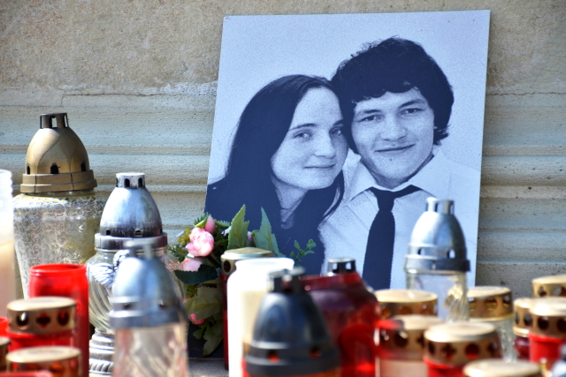Ján Kuciak s partnerkou. Ján Kuciak s partnerkou.