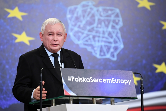 Předseda polské vládní strany Právo a spravedlnost (PiS) Jaroslaw Kaczyński.