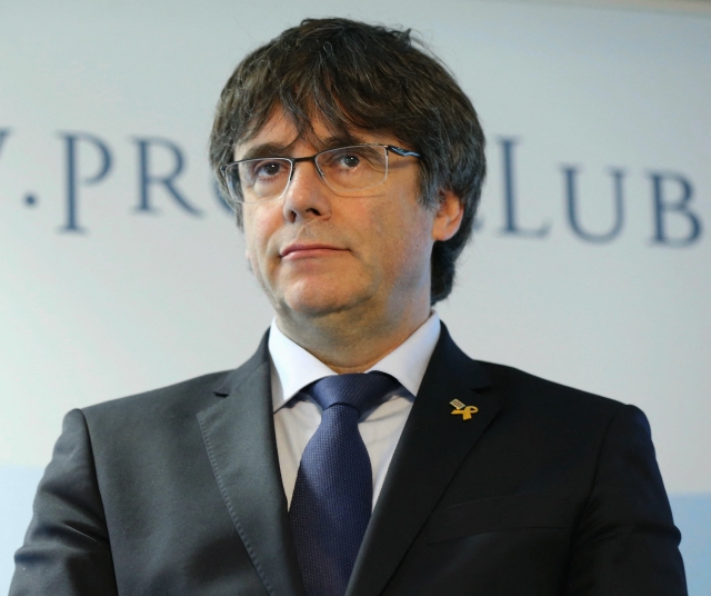 Katalánský expremiér Carles Puigdemont. 