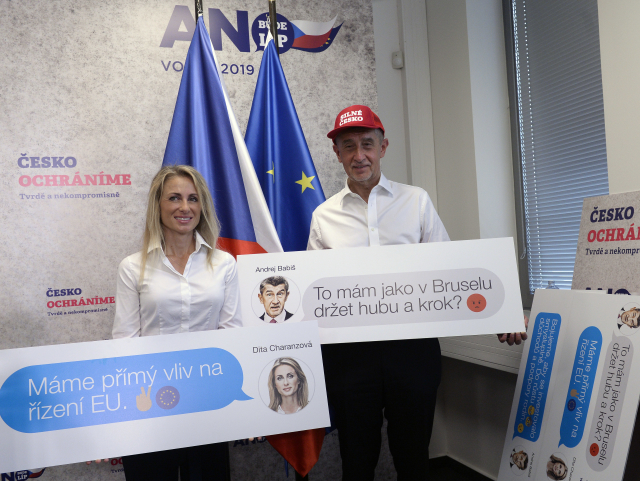 Lídryně kandidátky Dita Charanzová a předseda hnutí Andrej Babiš.