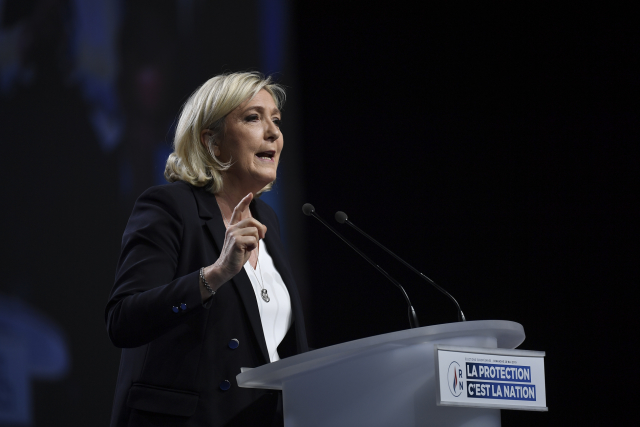 Francouzská politička Marine Le Penová. Francouzská politička Marine Le Penová.