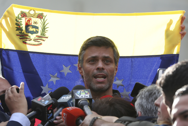 Venezuelský opoziční lídr Leopoldo López.