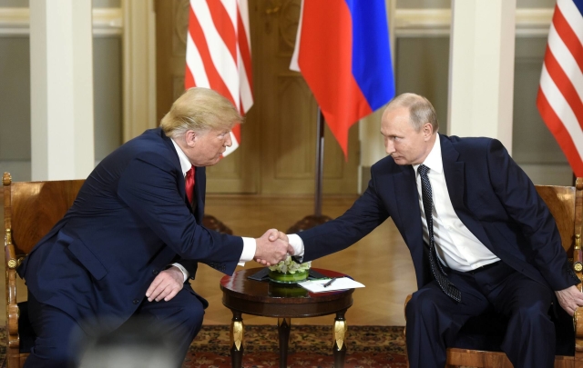 Donald Trump a Vladimir Putin. 