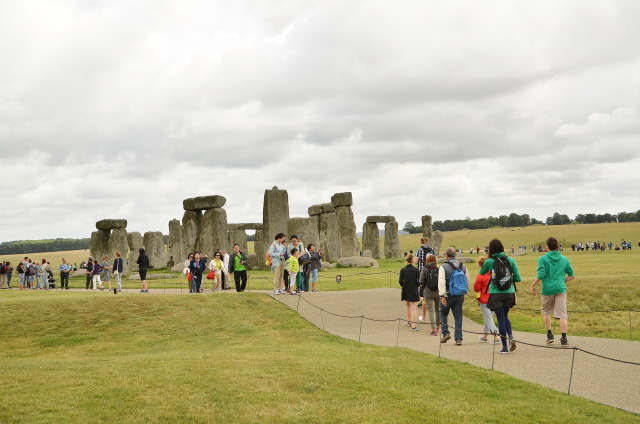 Megalitická stavba Stonehenge.