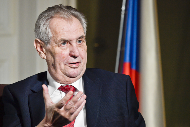 Český prezident Miloš Zeman. Český prezident Miloš Zeman.