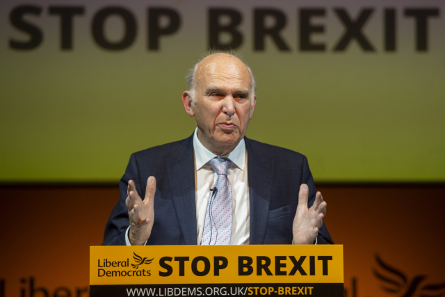 Předseda liberálních demokratů Vince Cable.