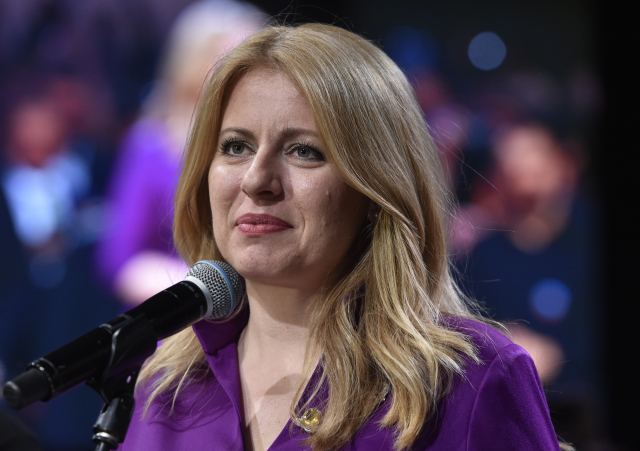 Slovenská prezidentka Zuzana Čaputová. 