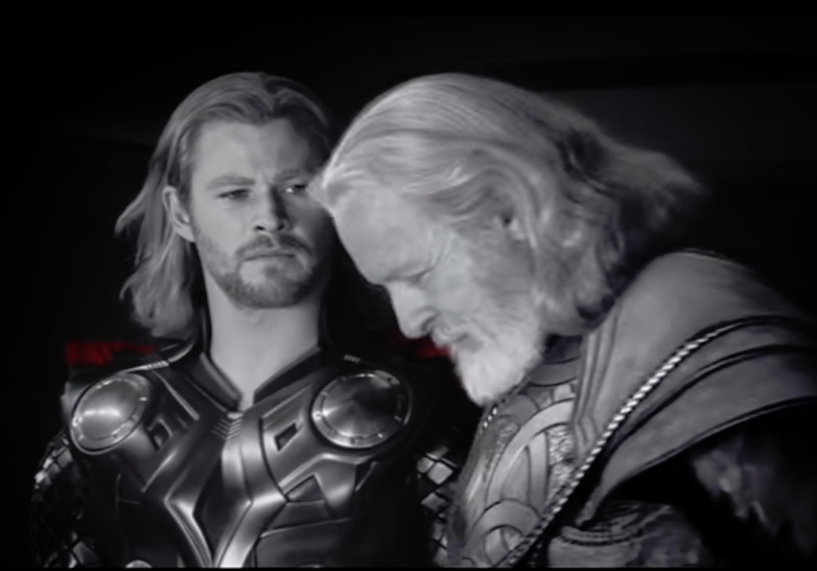 Snímek z filmu Avengers: Endgame.