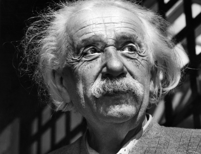 Fyzik Albert Einstein. 