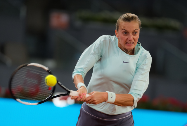 Petra Kvitová na turnaji v Madridu.
