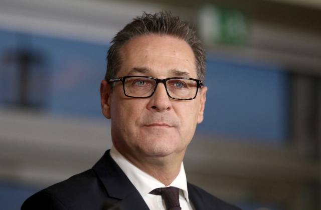 Šéf rakouských svobodných (FPÖ) Heinz-Christian Strache.
