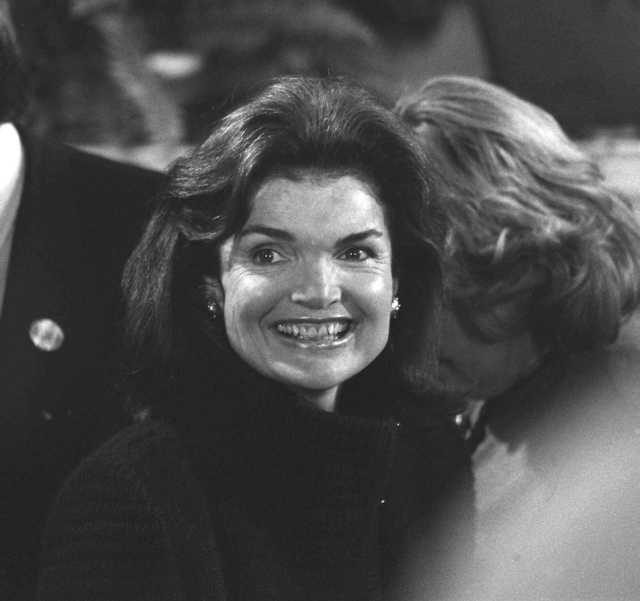 Bývalá první dáma Jacqueline Kennedyová-Onassisová.