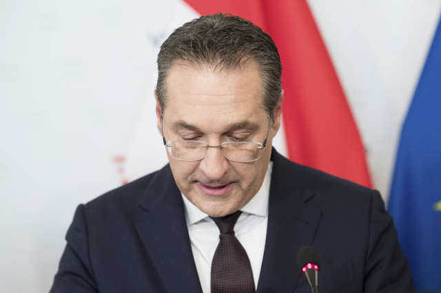 Končící rakouský vicekancléř Heinz-Christian Strache.