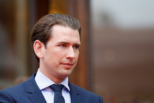 Rakouský kancléř Sebastian Kurz.