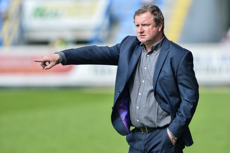 Kouč Plzně Pavel Vrba při zápase s Libercem. 