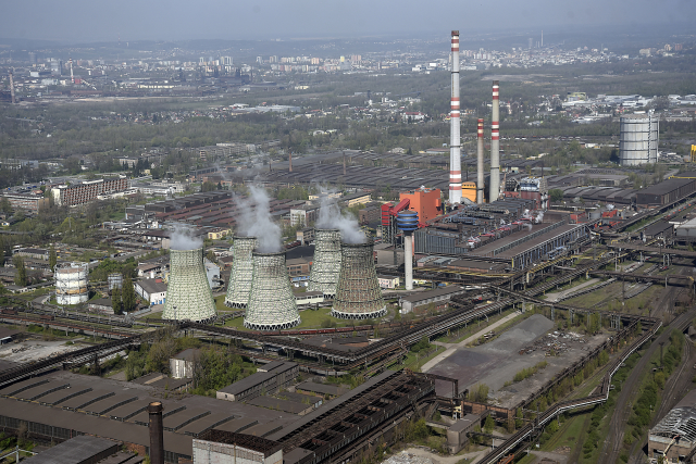 Ostravský hutní podnik ArcelorMittal.